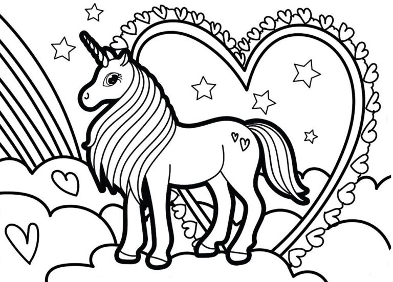 ausmalbilder einhörner mit flügeln