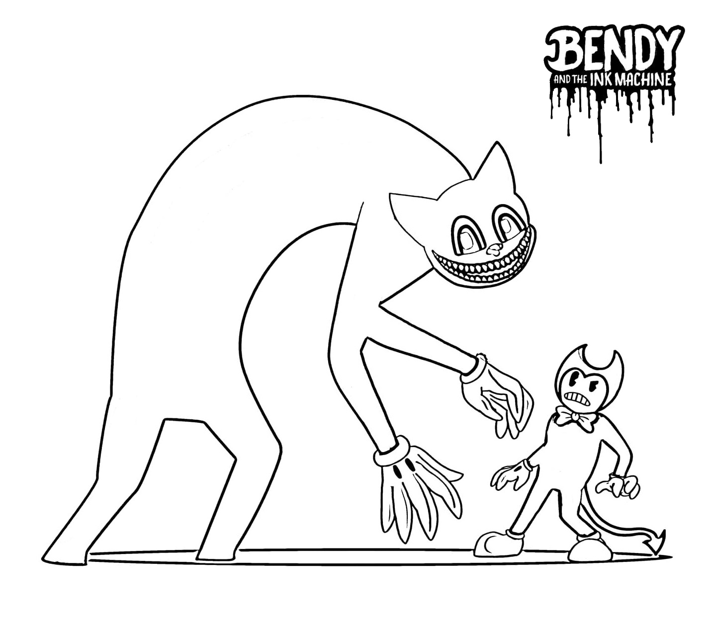 Bendy Malbuch für Cartoon