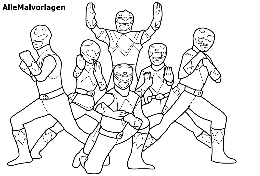 Power Ranger Ausmalbilder zum Ausdrucken