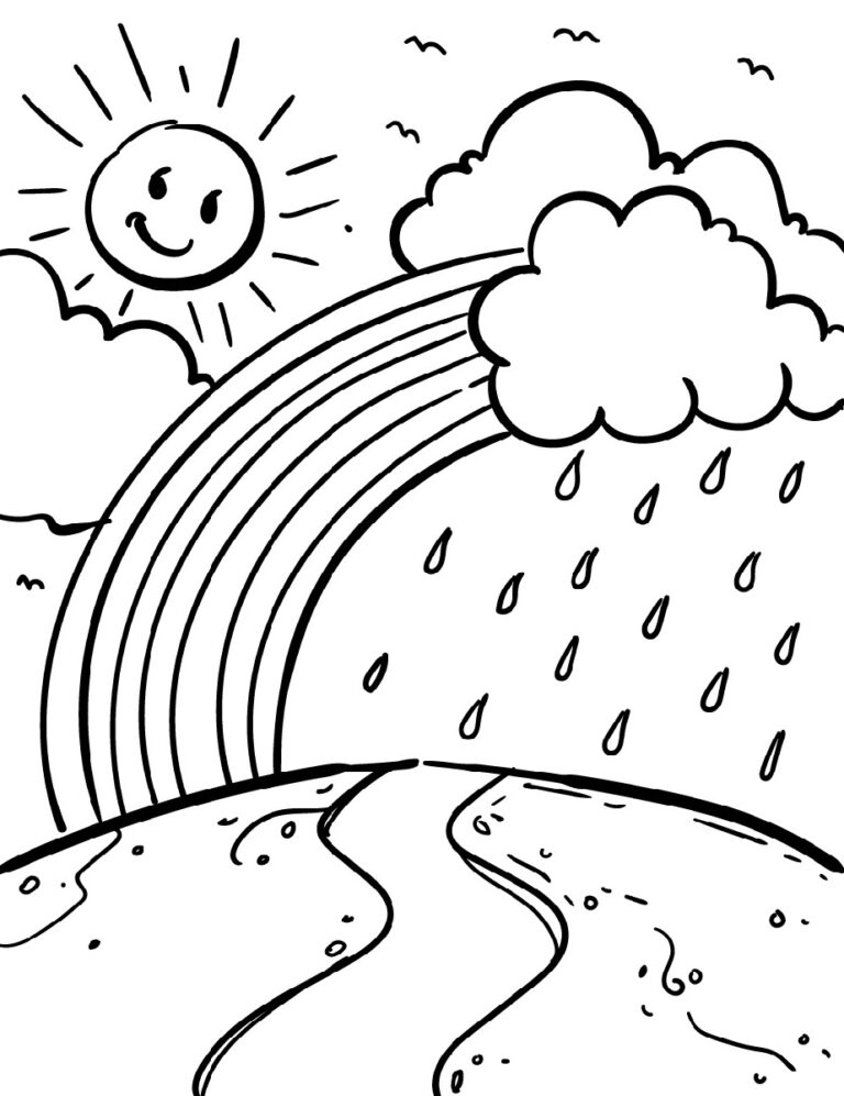 Regenbogen Ausmalbilder - Kostenlos Zum Ausdrucken | Alle Malvorlagen