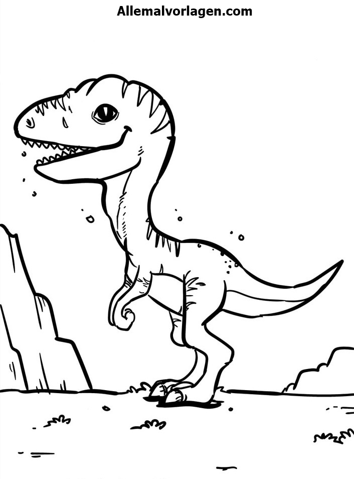 Ausmalbilder Dinosaurier – Malvorlagen mit Dino zum Ausdrucken