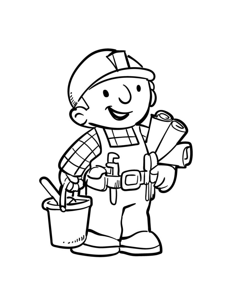 Bob der Baumeister Ausmalbilder. Kostenlos - Drucken Zeichnungen