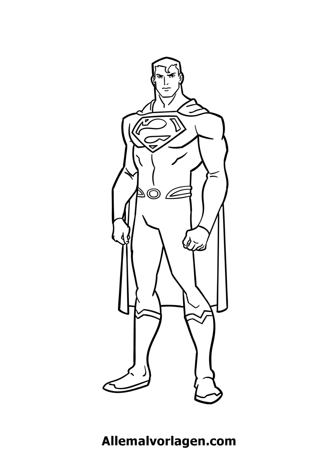 Ausmalbilder Superman Kostenlos - Marvel Bilder für Cartoon Malvorlagen