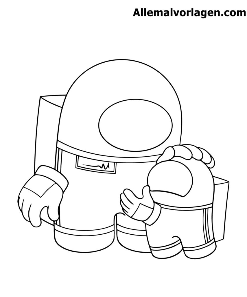 Among Us Coloring Pages. High Quality images – Printable
