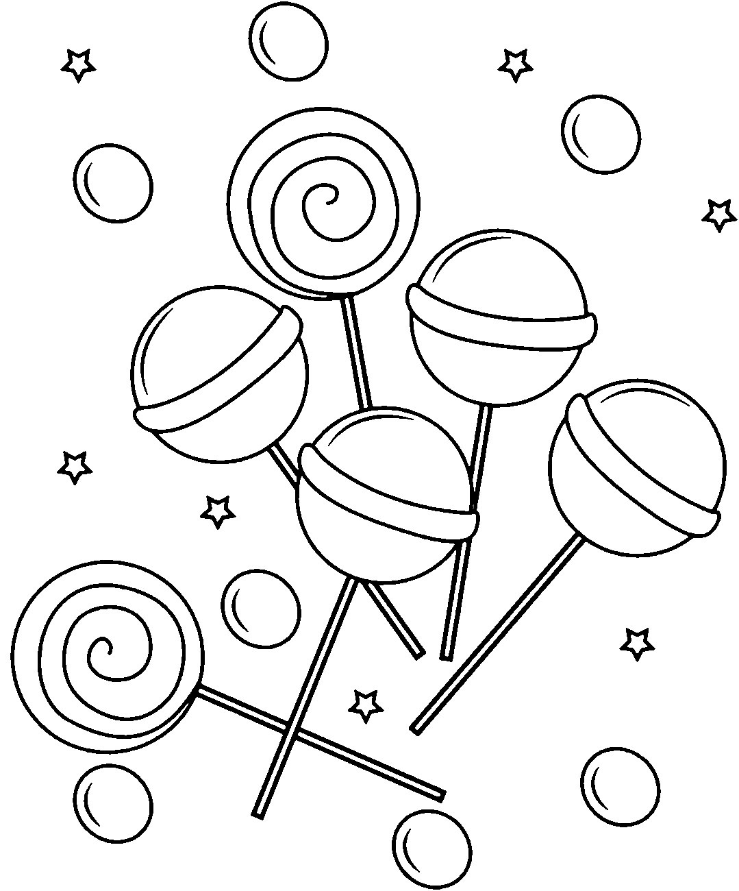 Free Printable Candy Coloring Pages for Kids