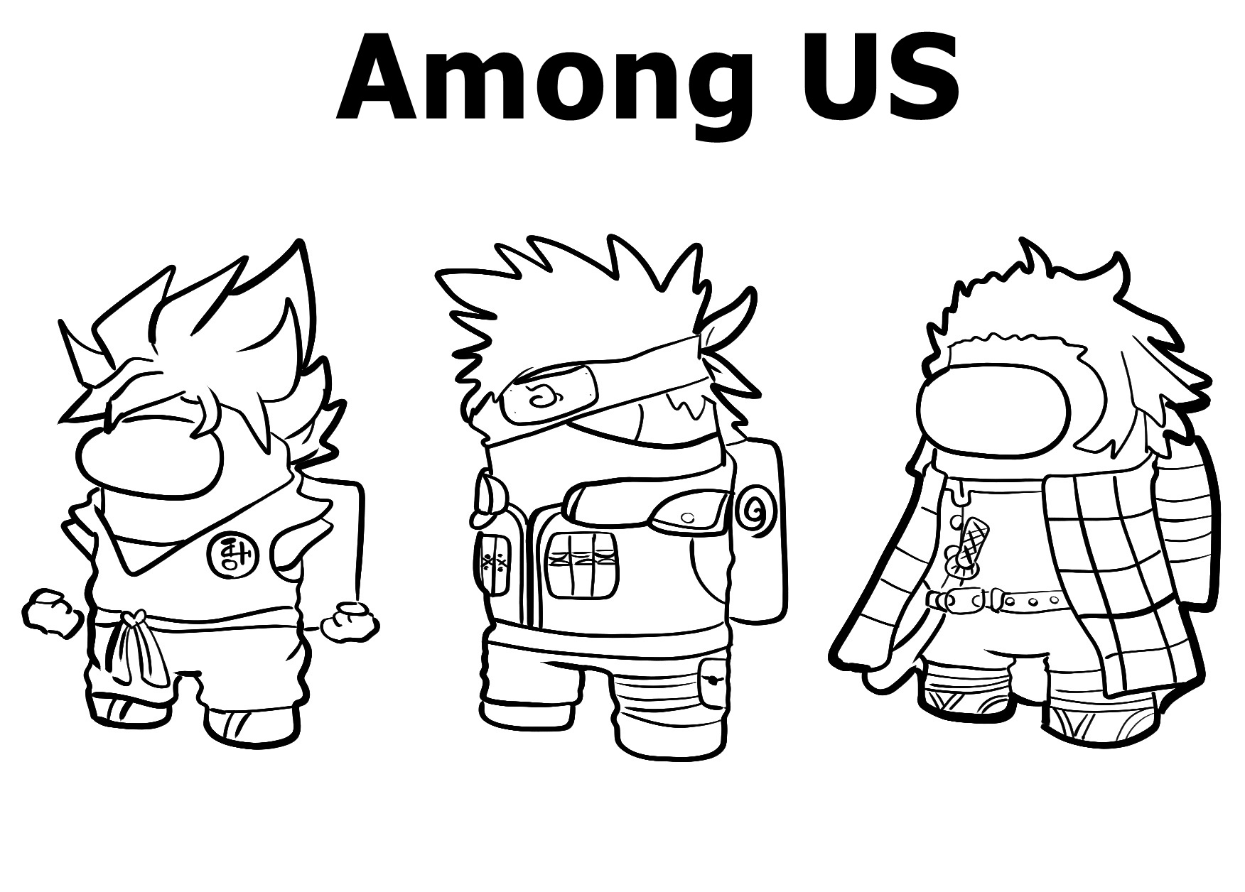 Among Us Coloring Pages. Large Collection for Printing
