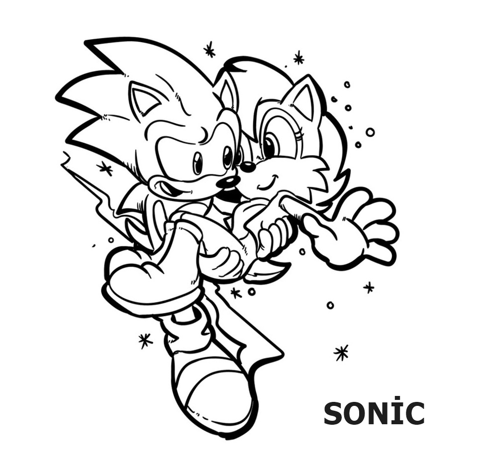 Sonic Coloring Pages. Download and Print