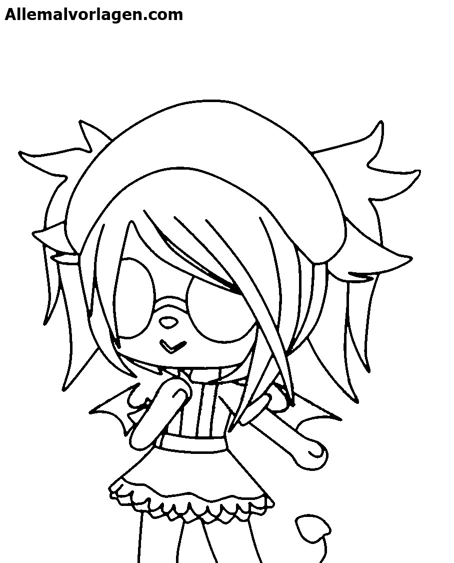 Beautiful Gacha Life Coloring Pages – Anime Characters