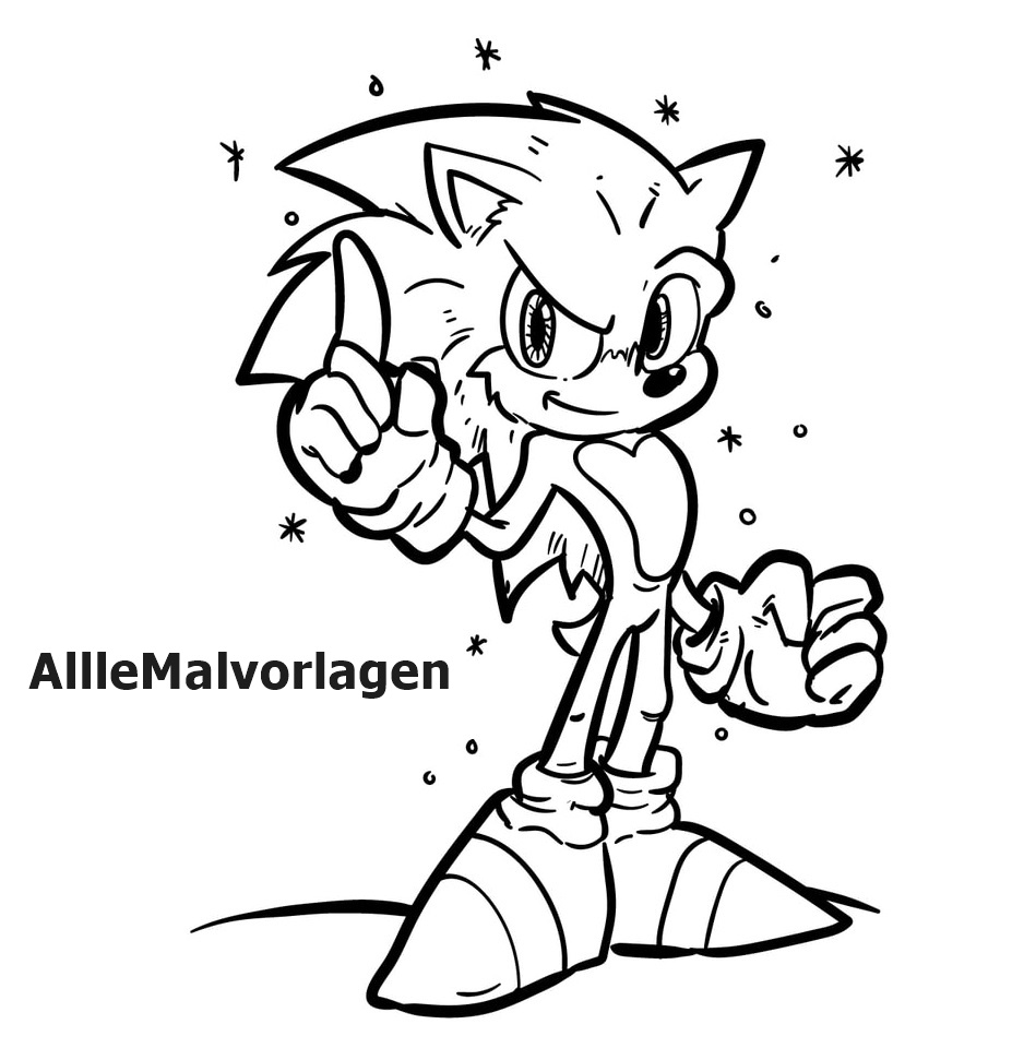 Free Sonic Coloring Pages To Print