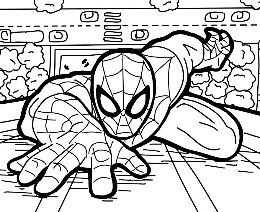 Spider-Man: Free Printable Coloring Page