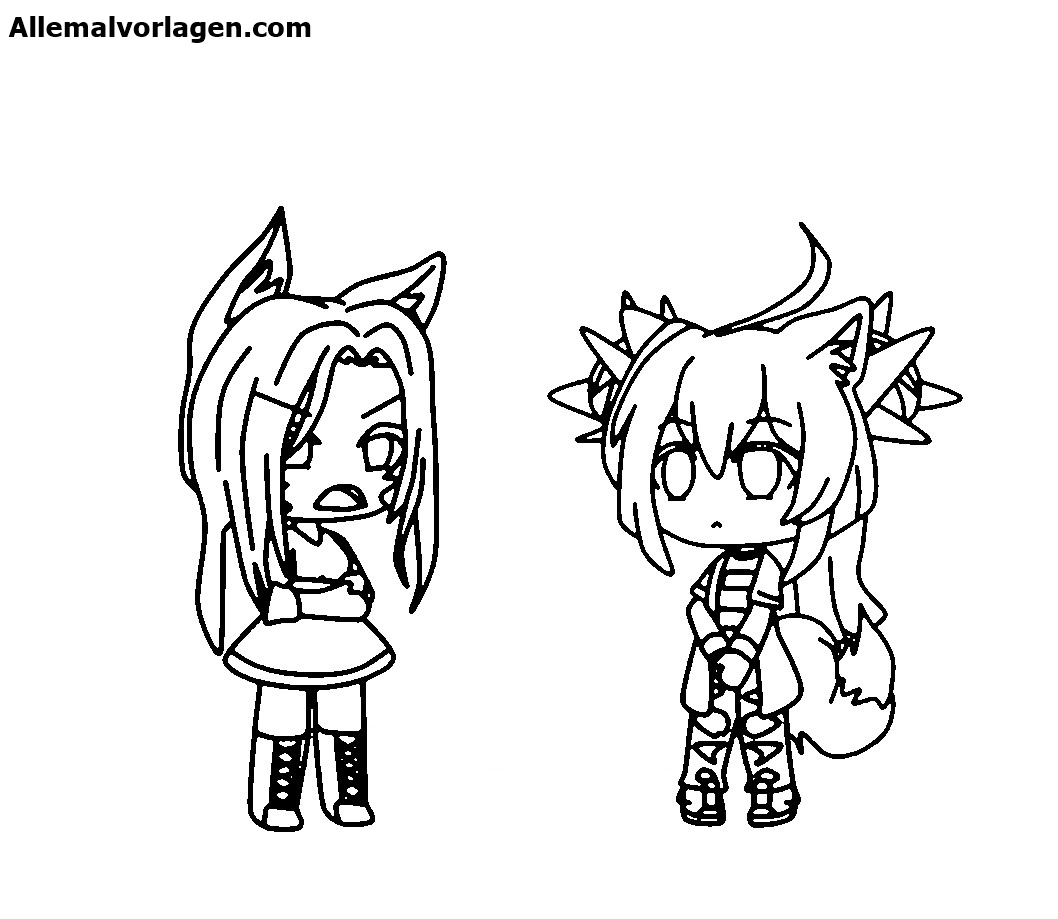 Gacha Life Coloring Pages of Unique Collection