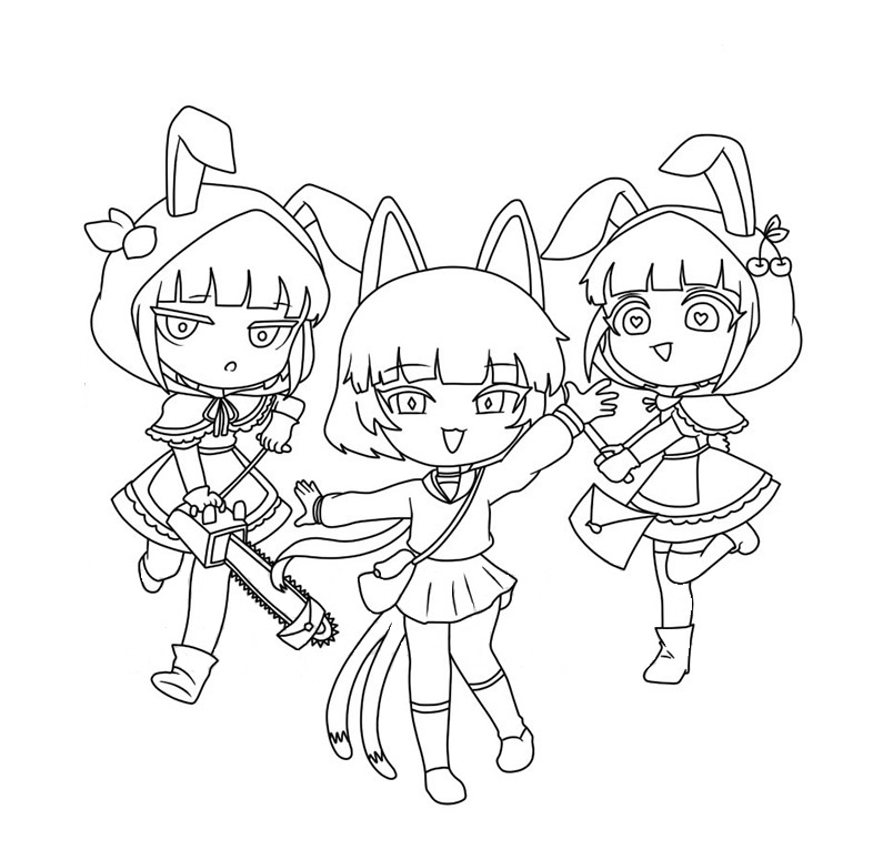 Free Gacha Life Coloring Pages To Print