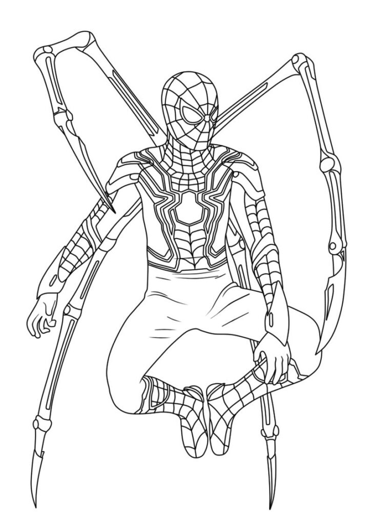 Spiderman Coloring Pages Free Print and Iron