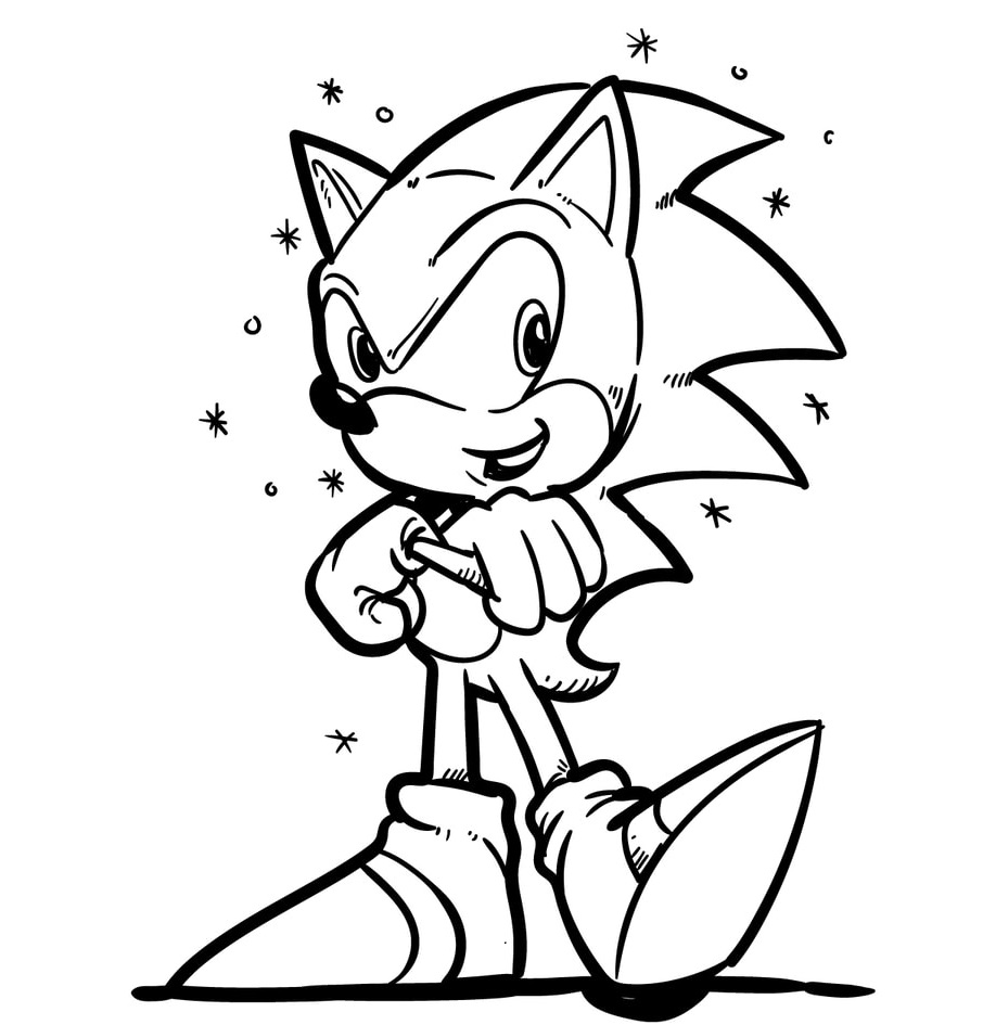 Metal Sonic – Free Printable Coloring Pages