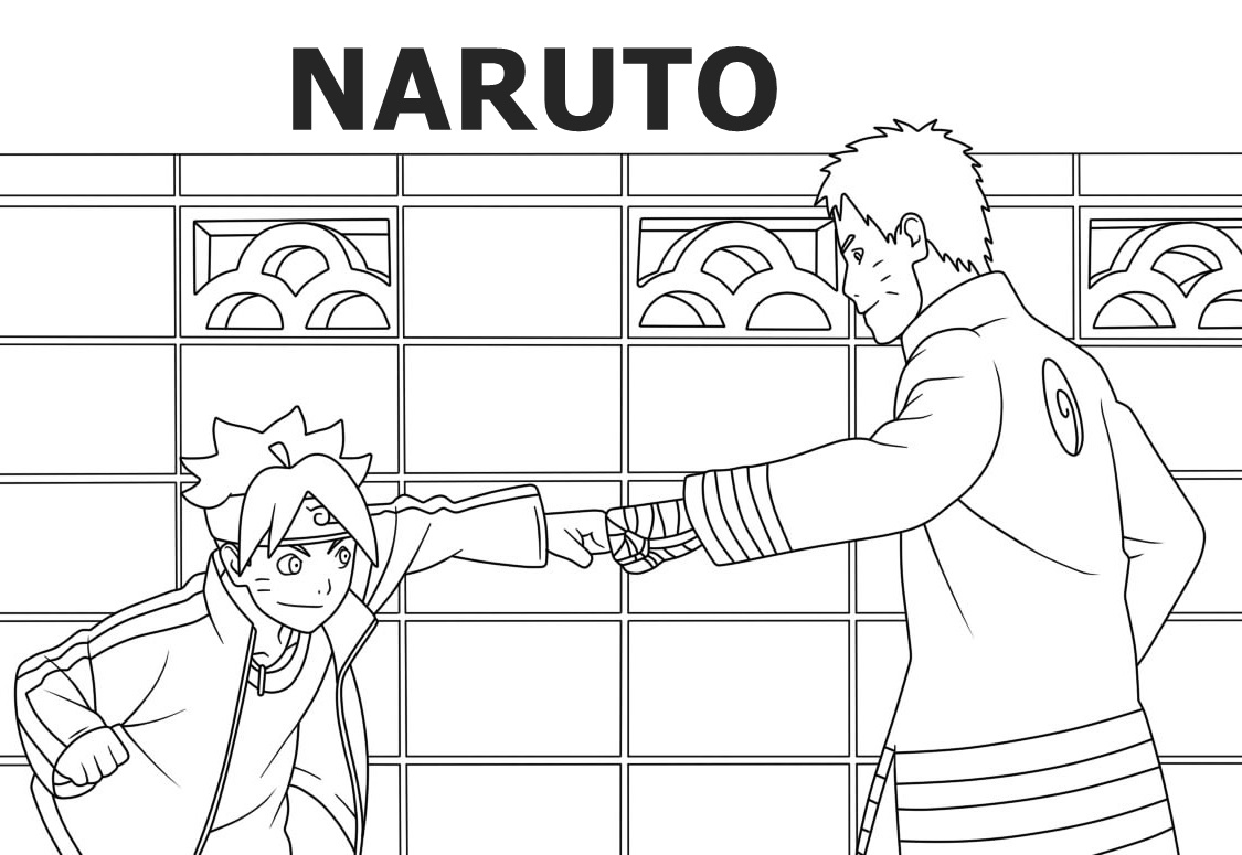 Naruto and Hinata Coloring Pages to Print