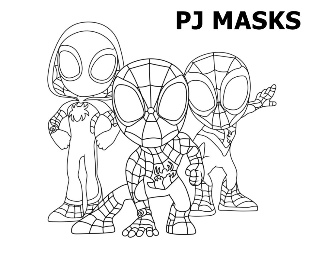 Spider-Man Coloring Pages for Kids Drawing to Print