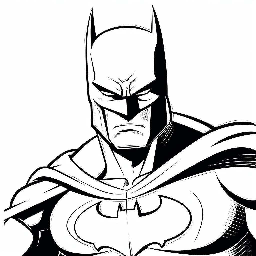 Der Dunkle Ritter Batman Ausmalbild zum Ausdrucken